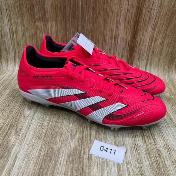 Adidas Predator 24 Pro FG Pure Victory Pack Mens 12 Soccer Cleats Red ID3856 NEW - Picture 10 of 10